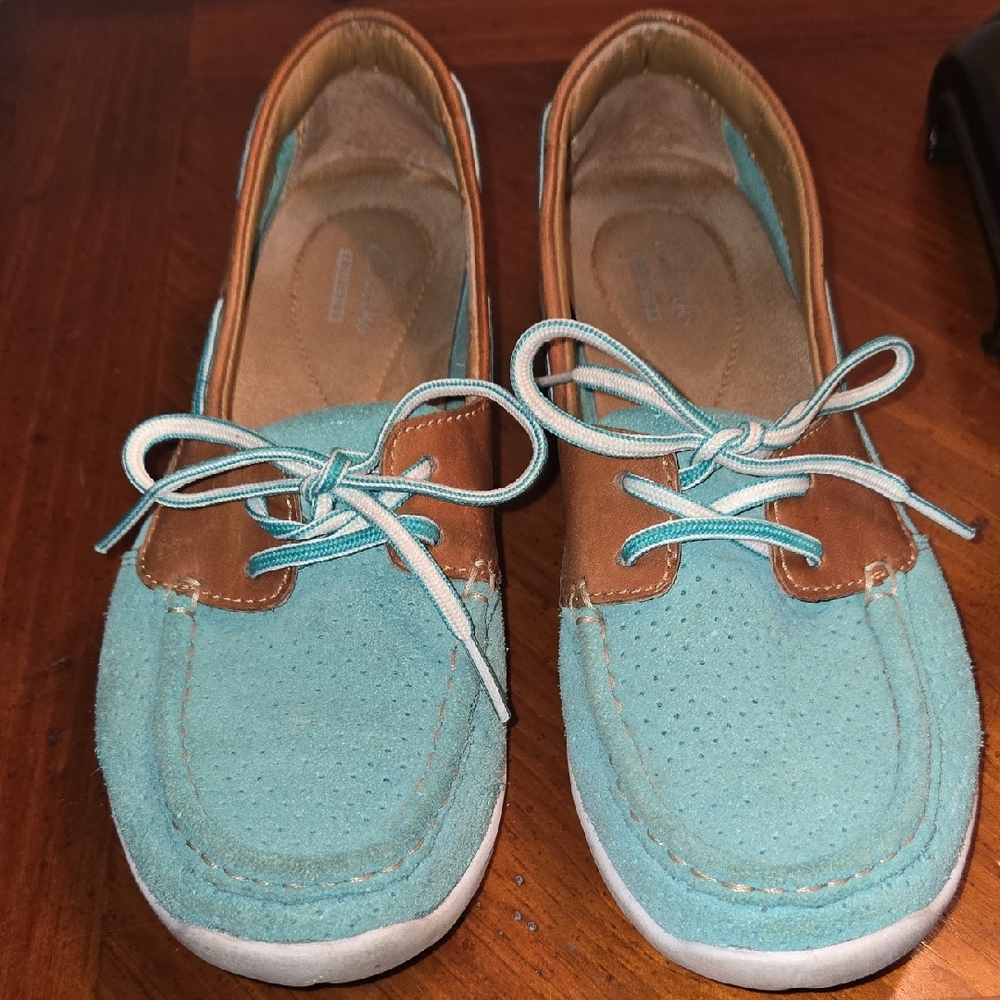 Clarks Arbor Opal Boat Shoes, Size 7